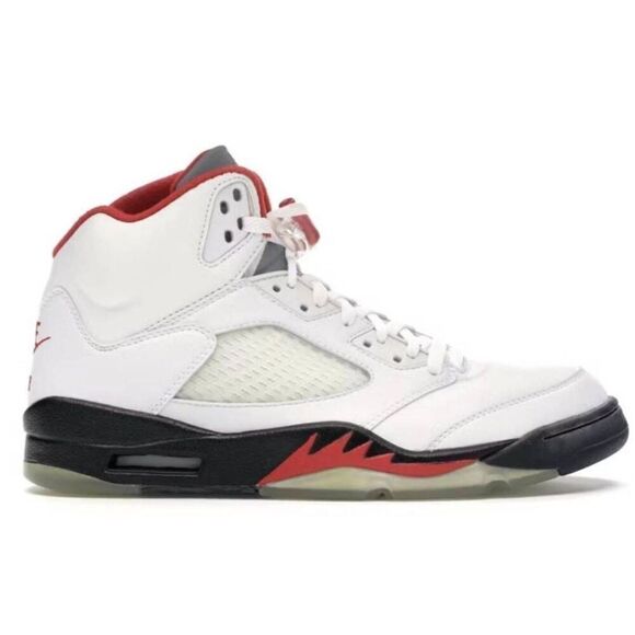 NIKE Air Jordan 5 Retro 'Fire Red' TD Sneakers Suze 9C - Picture 1 of 7